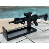 AR15 Rifle Stand With Barrel Shelf & Cleaning Tray 